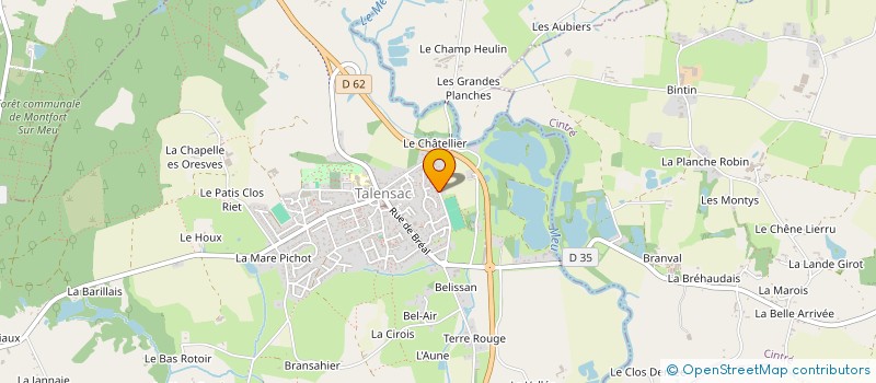 localisation de l'entreprise SCI SOLFRE  TALENSAC