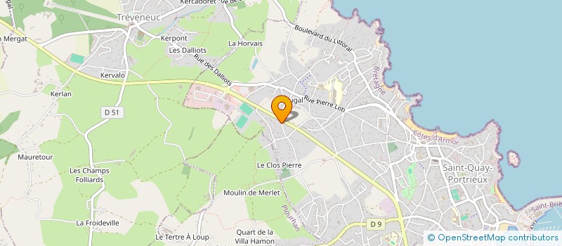 localisation de l'entreprise SCI SOLHERAMA  SAINT-QUAY-PORTRIEUX