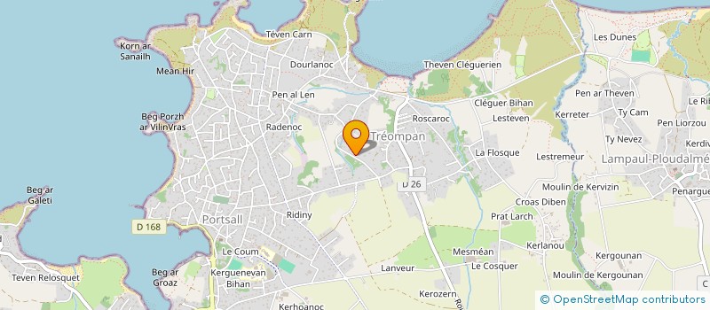 localisation de l'entreprise SCI SOLIDOR  PLOUDALMEZEAU