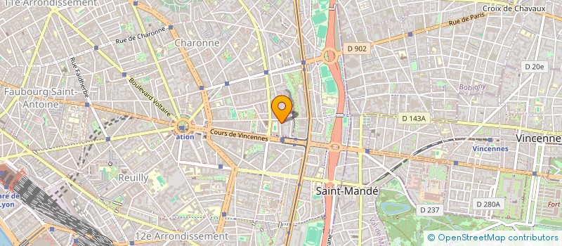 localisation de l'entreprise SCI SOLIGNAC  PARIS