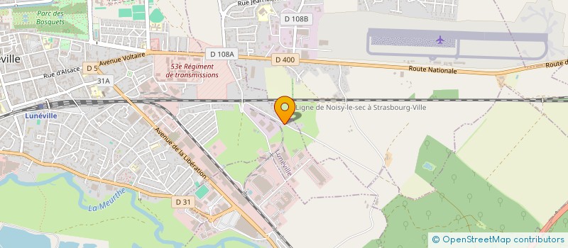 localisation de l'entreprise SCI SOLIM  LUNEVILLE