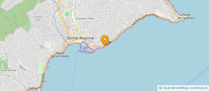 localisation de l'entreprise SCI SOLINA à SAINTE-MAXIME
