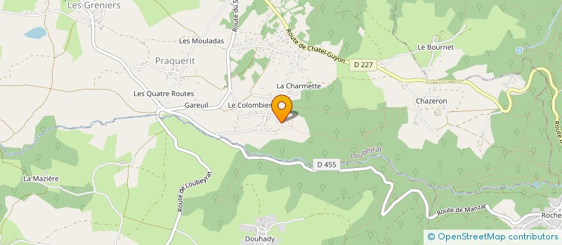 localisation de l'entreprise SCI SOLINE  LOUBEYRAT