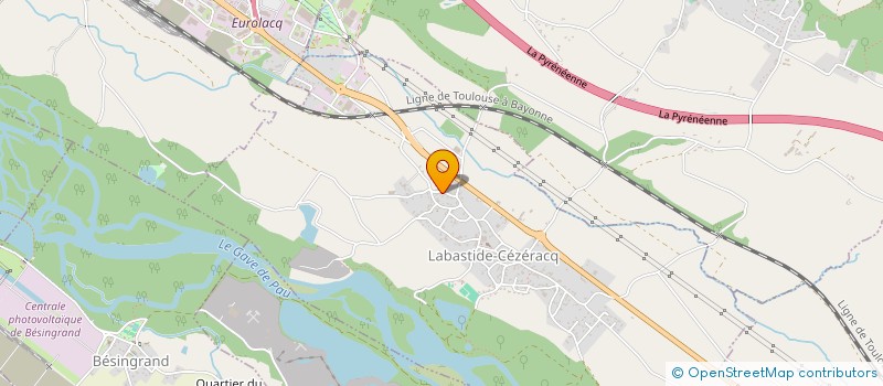 localisation de l'entreprise SCI SOLINE  LABASTIDE-CEZERACQ