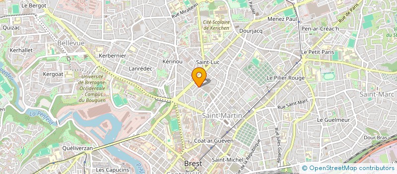 localisation de l'entreprise SCI SOLINVESTIS  BREST