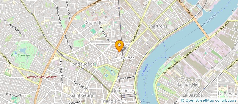 localisation de l'entreprise SCI SOLIP  BORDEAUX