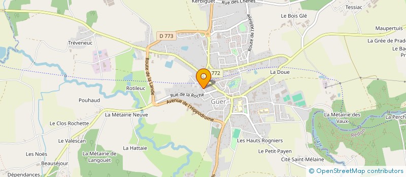 localisation de l'entreprise SCI SOLIS  GUER