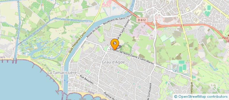localisation de l'entreprise SCI SOLIS  AGDE