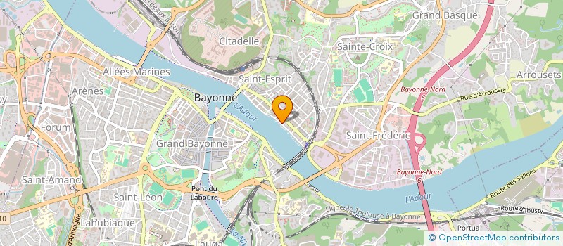 localisation de l'entreprise SCI SOLIVAL  BAYONNE