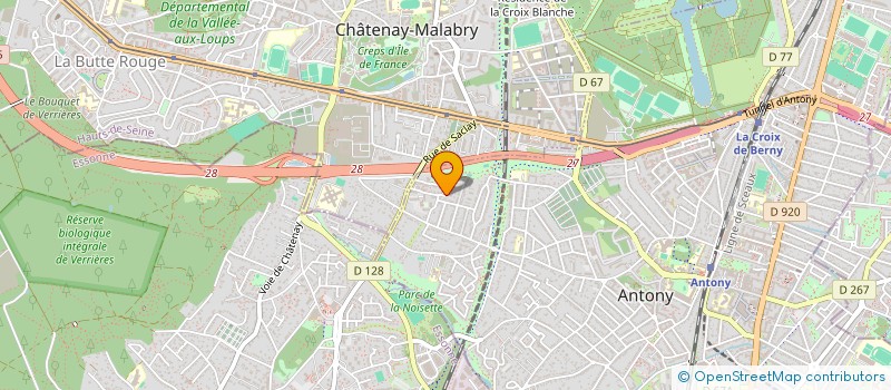 localisation de l'entreprise SCI SOLIVE GALICE à ANTONY