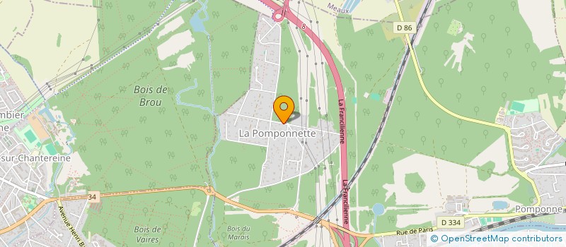 localisation de l'entreprise SCI SOLIVI à POMPONNE