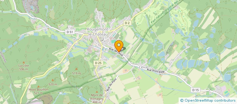 localisation de l'entreprise SCI SOLLIER à ROUGEMONT-LE-CHATEAU