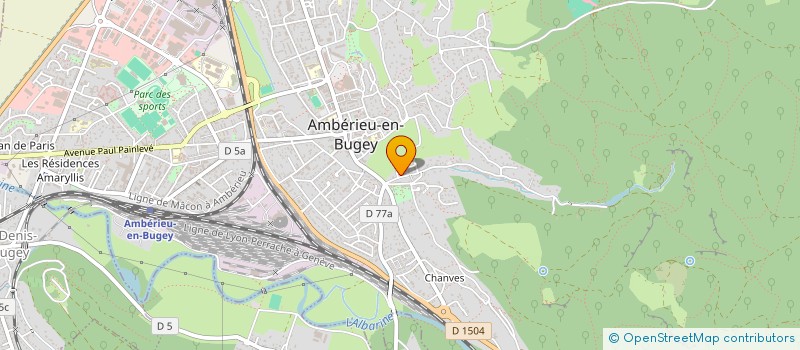 localisation de l'entreprise SCI SOLLIER ET COMPAGNIE  AMBERIEU-EN-BUGEY