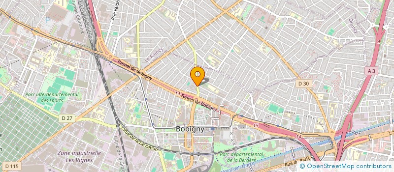 localisation de l'entreprise SCI SOLLY GUEYE  BOBIGNY