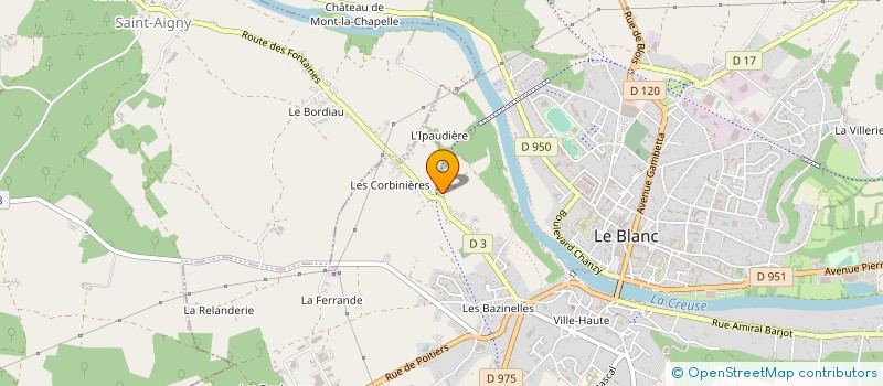 localisation de l'entreprise SCI SOLMEA à LE BLANC