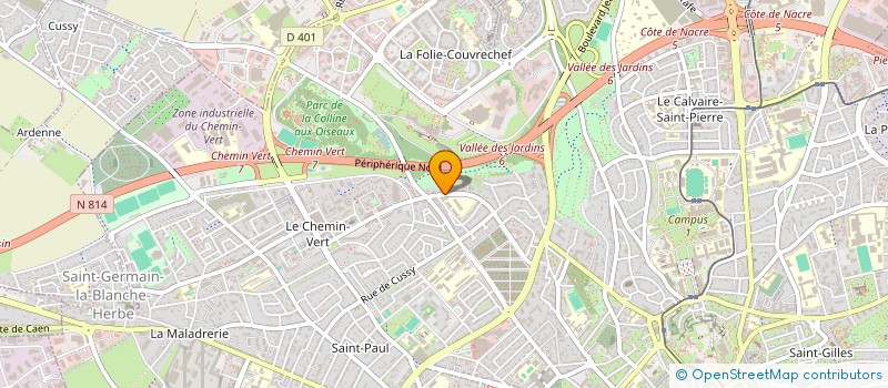 localisation de l'entreprise SCI SOLMY à CAEN