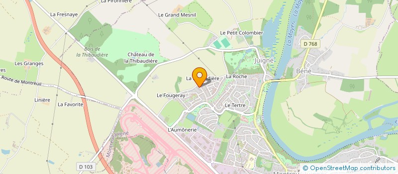 localisation de l'entreprise SCI SOLNAMY  MONTREUIL-JUIGNE