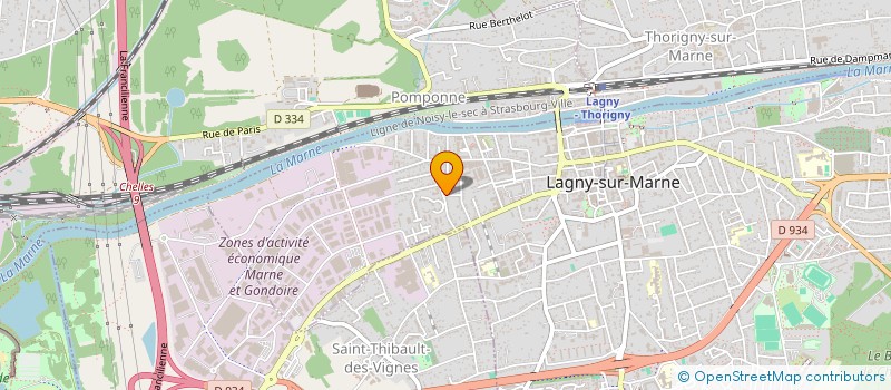 localisation de l'entreprise SCI SOLO 03  LAGNY-SUR-MARNE