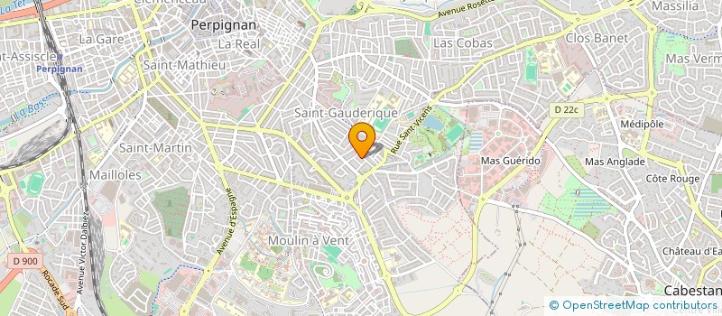 localisation de l'entreprise SCI SOLOBAT  PERPIGNAN