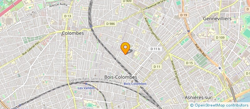 localisation de l'entreprise SCI SOLOBIC 2 à BOIS-COLOMBES
