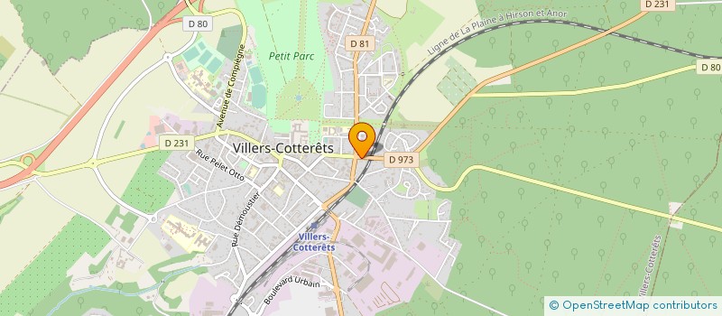 localisation de l'entreprise SCI SOLOCIM à VILLERS-COTTERETS