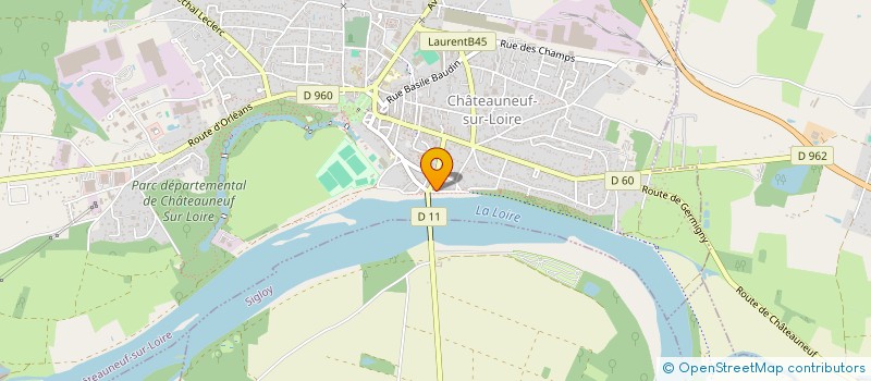 localisation de l'entreprise SCI SOLOGNE  CHATEAUNEUF-SUR-LOIRE