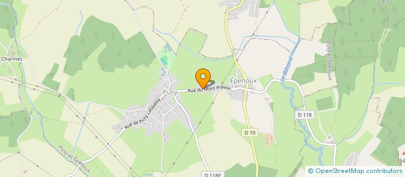 localisation de l'entreprise SCI SOLOJIAU à PUSY-ET-EPENOUX