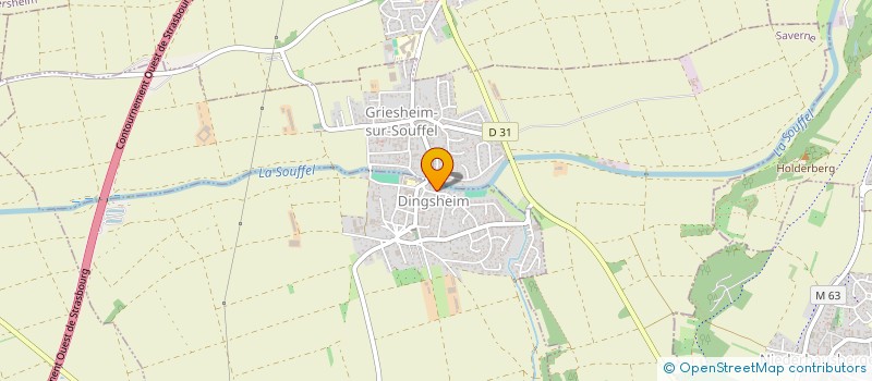 localisation de l'entreprise SCI SOLOVEA  DINGSHEIM