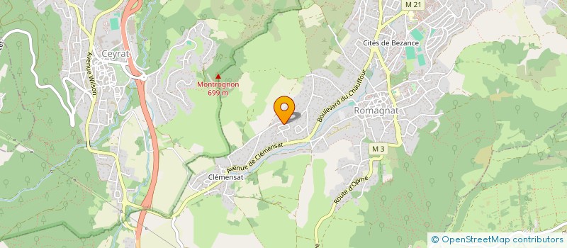 localisation de l'entreprise SCI SOLSTICE  ROMAGNAT