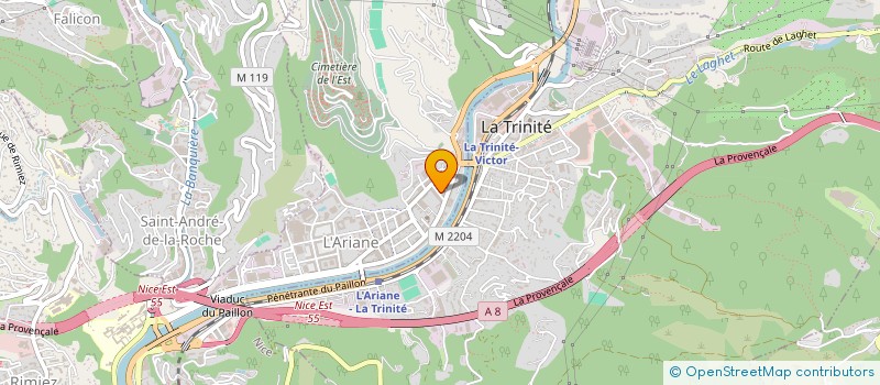localisation de l'entreprise SCI SOLTANE à NICE