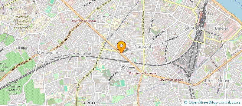 localisation de l'entreprise SCI SOLTEROS  BORDEAUX