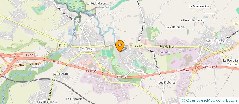 localisation de l'entreprise SCI SOLUFRED  YFFINIAC