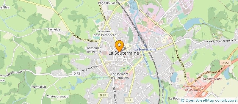 localisation de l'entreprise SCI SOLYVA  LA SOUTERRAINE