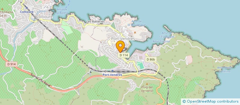 localisation de l'entreprise SCI SOMA  PORT-VENDRES