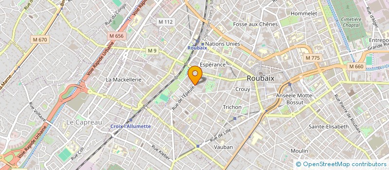 localisation de l'entreprise SCI SOMA  ROUBAIX