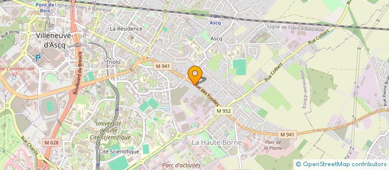 localisation de l'entreprise SCI SOMAC LOUISIANE 2023 à VILLENEUVE-D'ASCQ