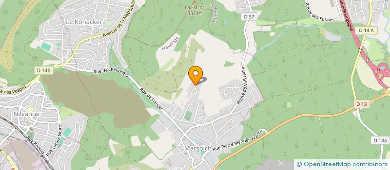 localisation de l'entreprise SCI SOMACLO  HAYANGE