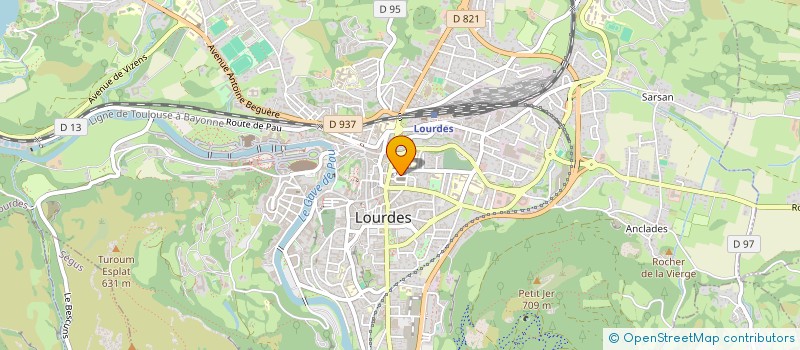 localisation de l'entreprise SCI SOMAG  LOURDES