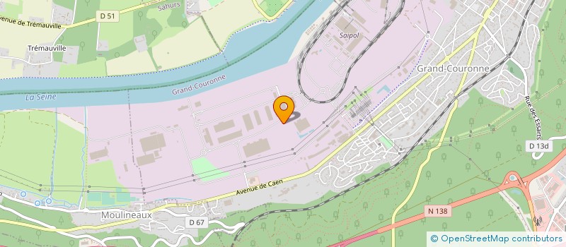 localisation de l'entreprise SCI SOMARDOCKS  GRAND-COURONNE