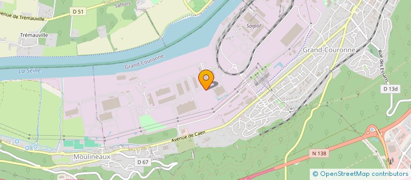 localisation de l'entreprise SCI SOMARSEINE  GRAND-COURONNE