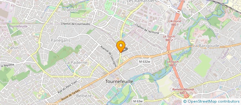 localisation de l'entreprise SCI SOMARVAL  TOURNEFEUILLE