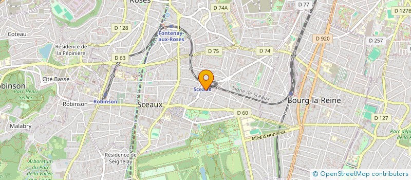 localisation de l'entreprise SCI SOMAX  SCEAUX