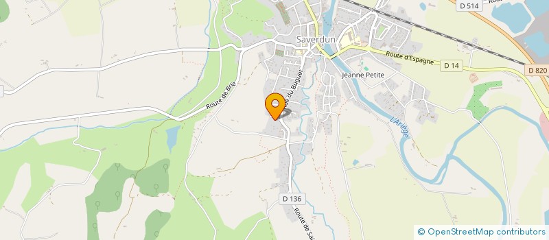 localisation de l'entreprise SCI SOME à SAVERDUN