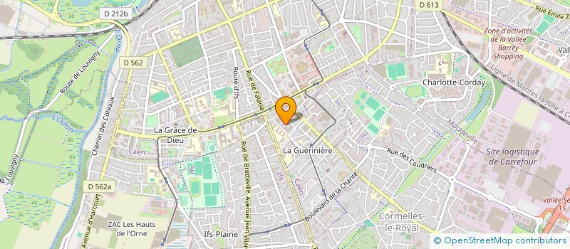 localisation de l'entreprise SCI SOMEBASE  CAEN