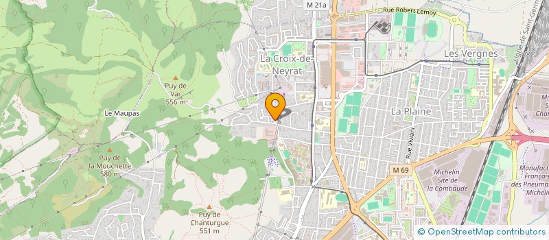 localisation de l'entreprise SCI SOMIC  CLERMONT-FERRAND