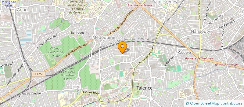 localisation de l'entreprise SCI SOMME 3G  TALENCE