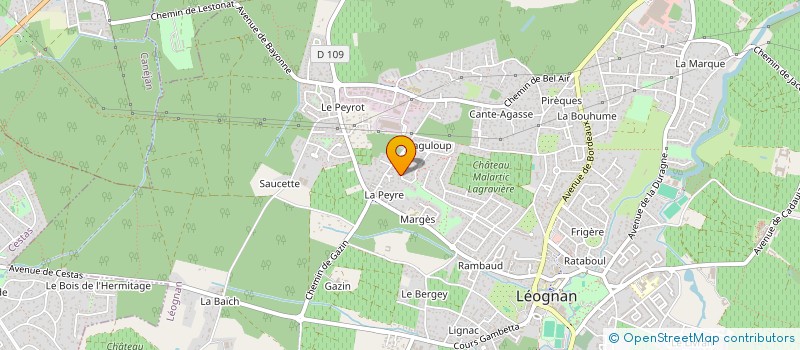 localisation de l'entreprise SCI SOMME LE VETHAULT  LEOGNAN