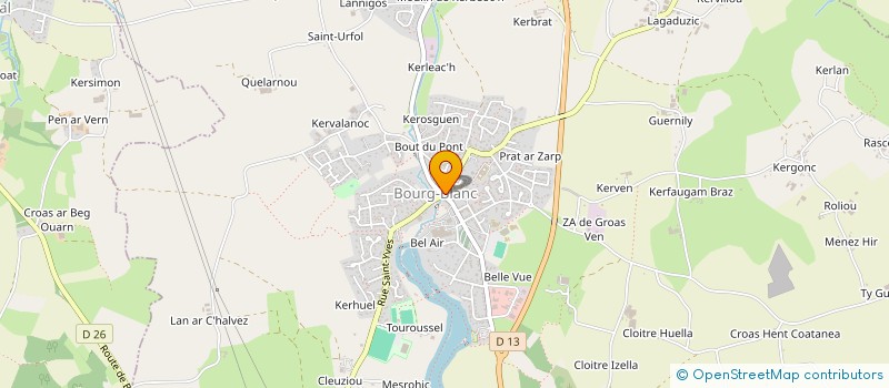 localisation de l'entreprise SCI SOMMER  BOURG-BLANC