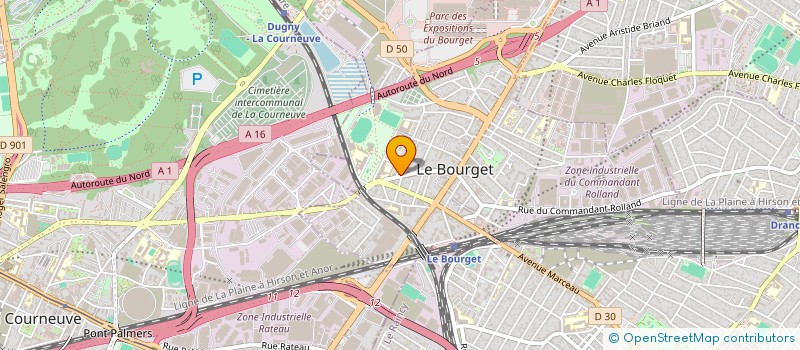 localisation de l'entreprise SCI SOMNOFORM à LE BOURGET