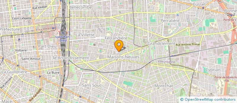 localisation de l'entreprise SCI SOMORO  LYON